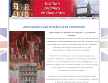 Tablet Screenshot of institutobritanicodeguimaraes.com